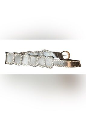 No Boundaries Black Studded Wide Panel Belt Y2K Grunge Western Festival Goth